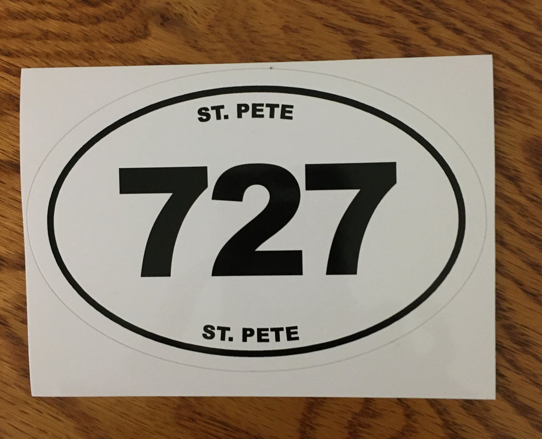 St. Pete 727 Sticker